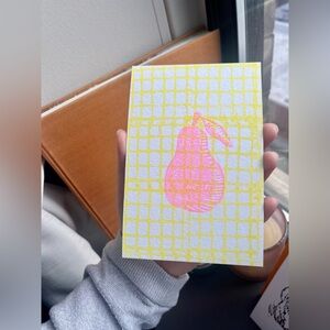 NEW Original Hand Printed Linocut Art Print (Pear) - 4x6